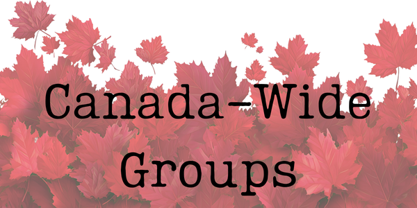 Canada-Wide Groups. Red maple leaves in background
